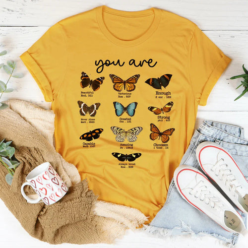 Bible Verses Butterflies Tee - WonderingCloth