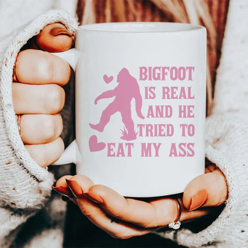 Bigfoot Is Real Ceramic Mug 15 oz - WonderingCloth