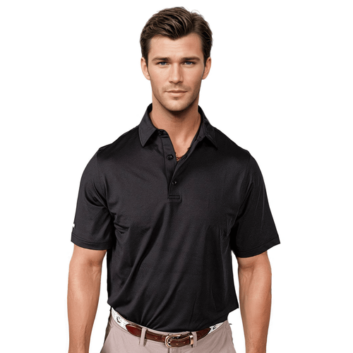 Black Men's Polo - WonderingCloth