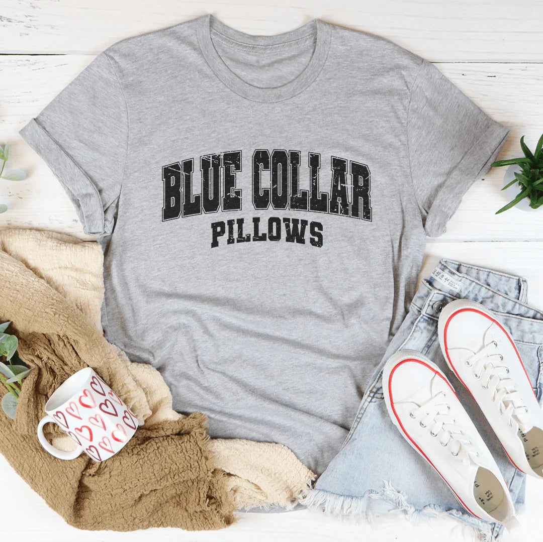 Blue Collar Pillows Tee - WonderingCloth