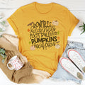 Bonfires Flannels Football Cider Pumpkins Hocus Pocus Tee - WonderingCloth