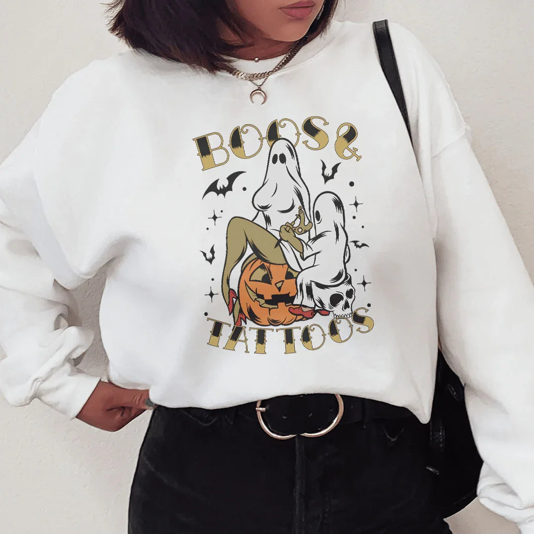 Boos Tattoos Sweatshirt - WonderingCloth