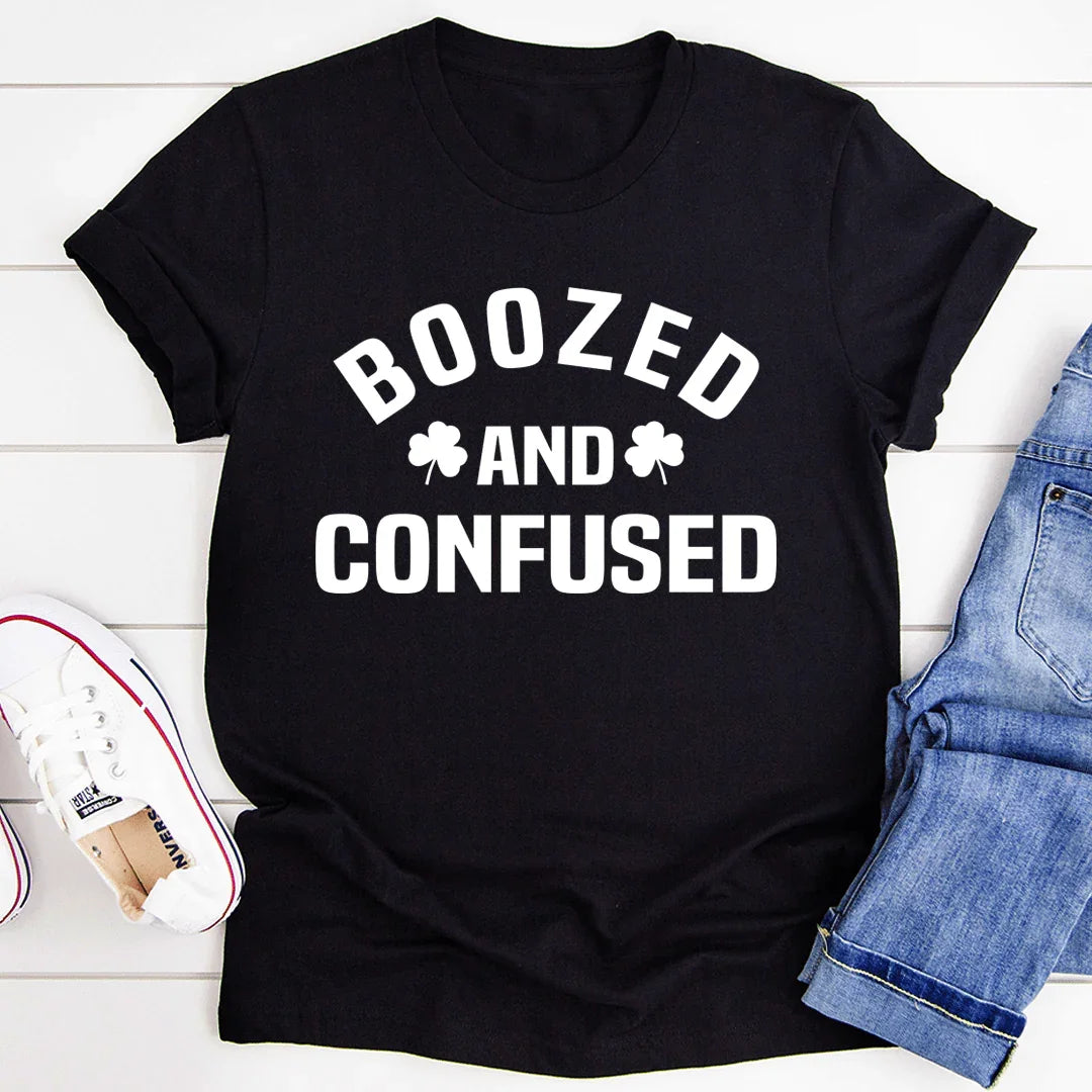 Boozed & Confused Tee - WonderingCloth