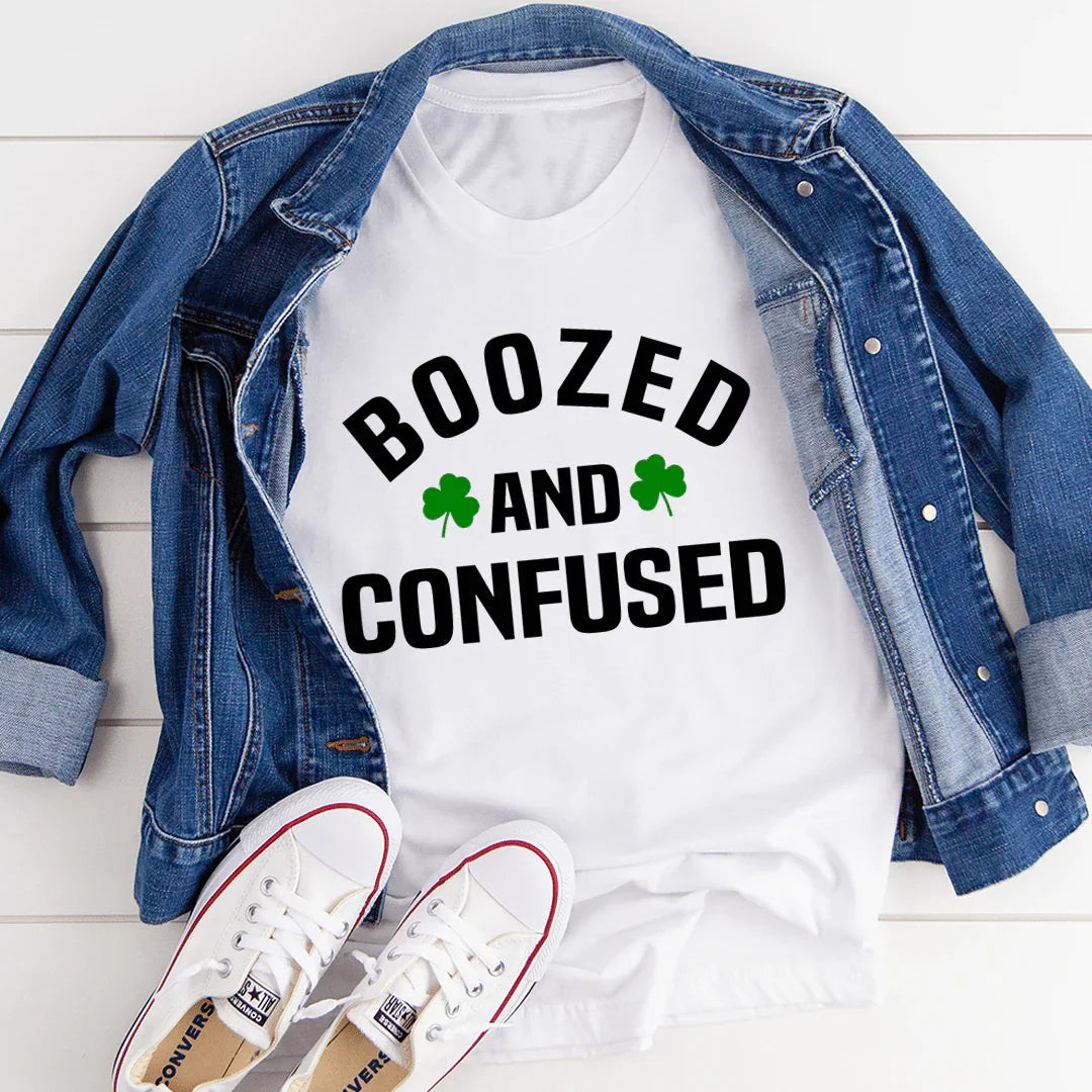 Boozed & Confused Tee - WonderingCloth