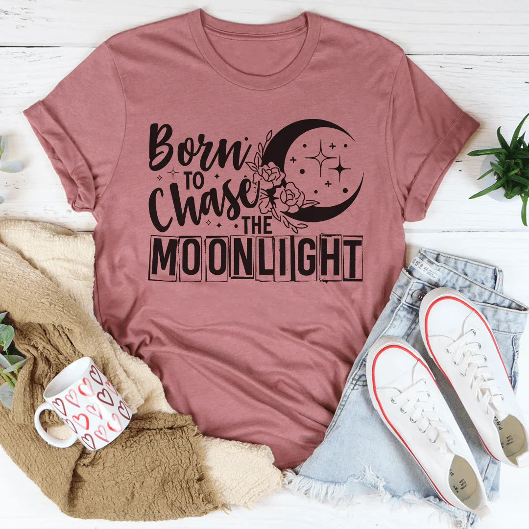 Born To Chase The Moonlight Tee - WonderingCloth