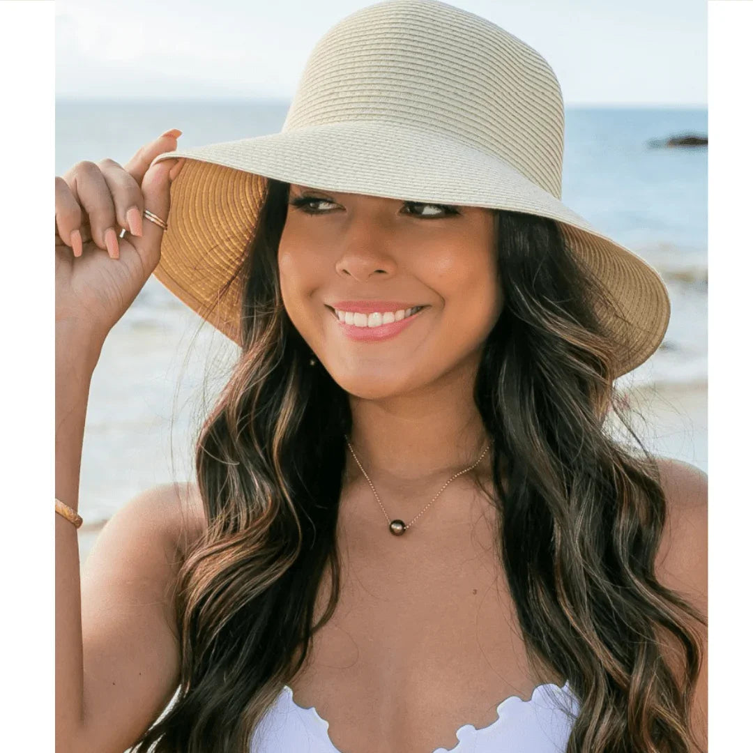 Bow Back Straw Bucket Hat - WonderingCloth