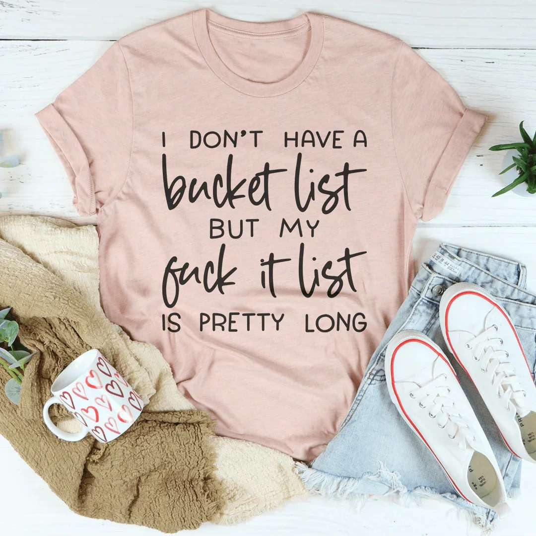 Bucket List Tee - WonderingCloth