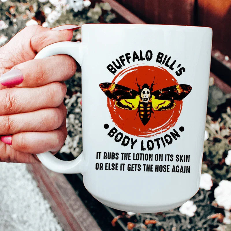 Buffalo Bill's Body Lotion Ceramic Mug 15 oz - WonderingCloth