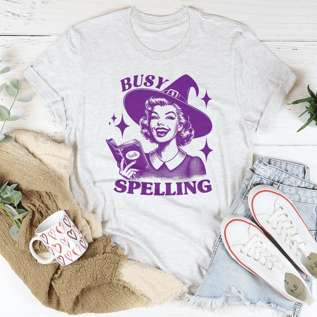 Busy Spelling Tee - WonderingCloth
