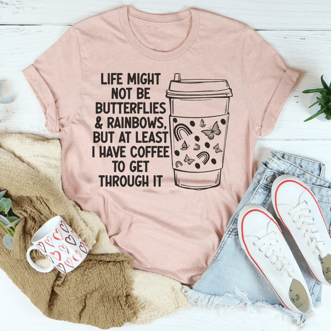 Butterflies And Rainbows Tee - WonderingCloth