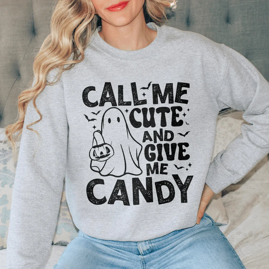 Call Me Cute An Give Me Candy Sweatshirt - WonderingCloth