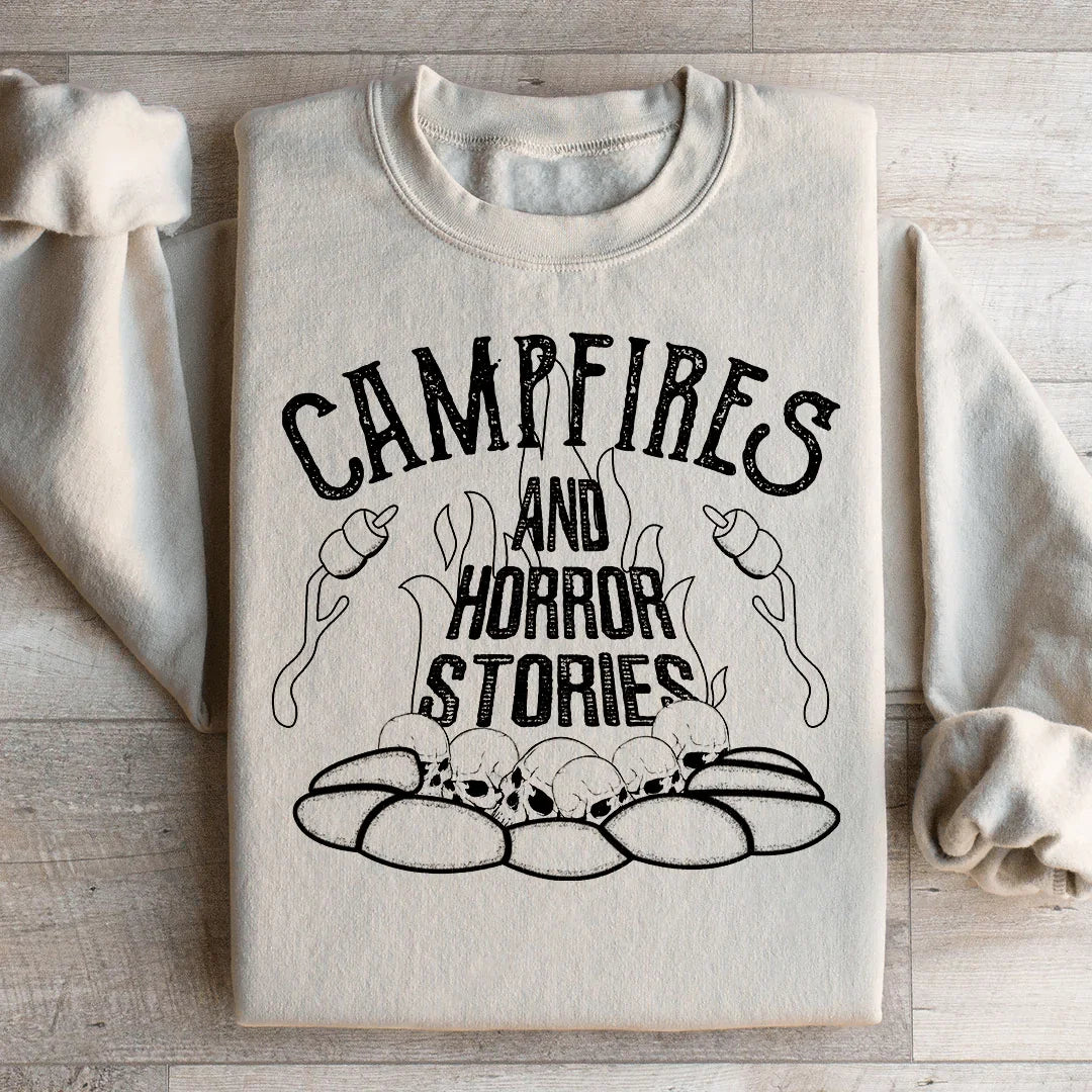 Campfires & Horror Stories Sweatshirt - WonderingCloth