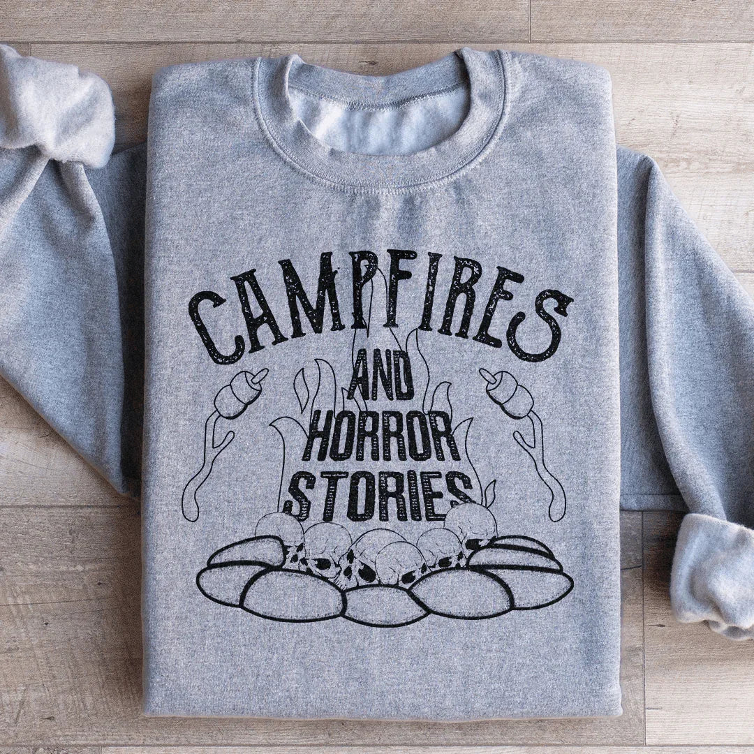 Campfires & Horror Stories Sweatshirt - WonderingCloth