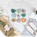Candy Hearts Positivity Affirmations Tee - WonderingCloth
