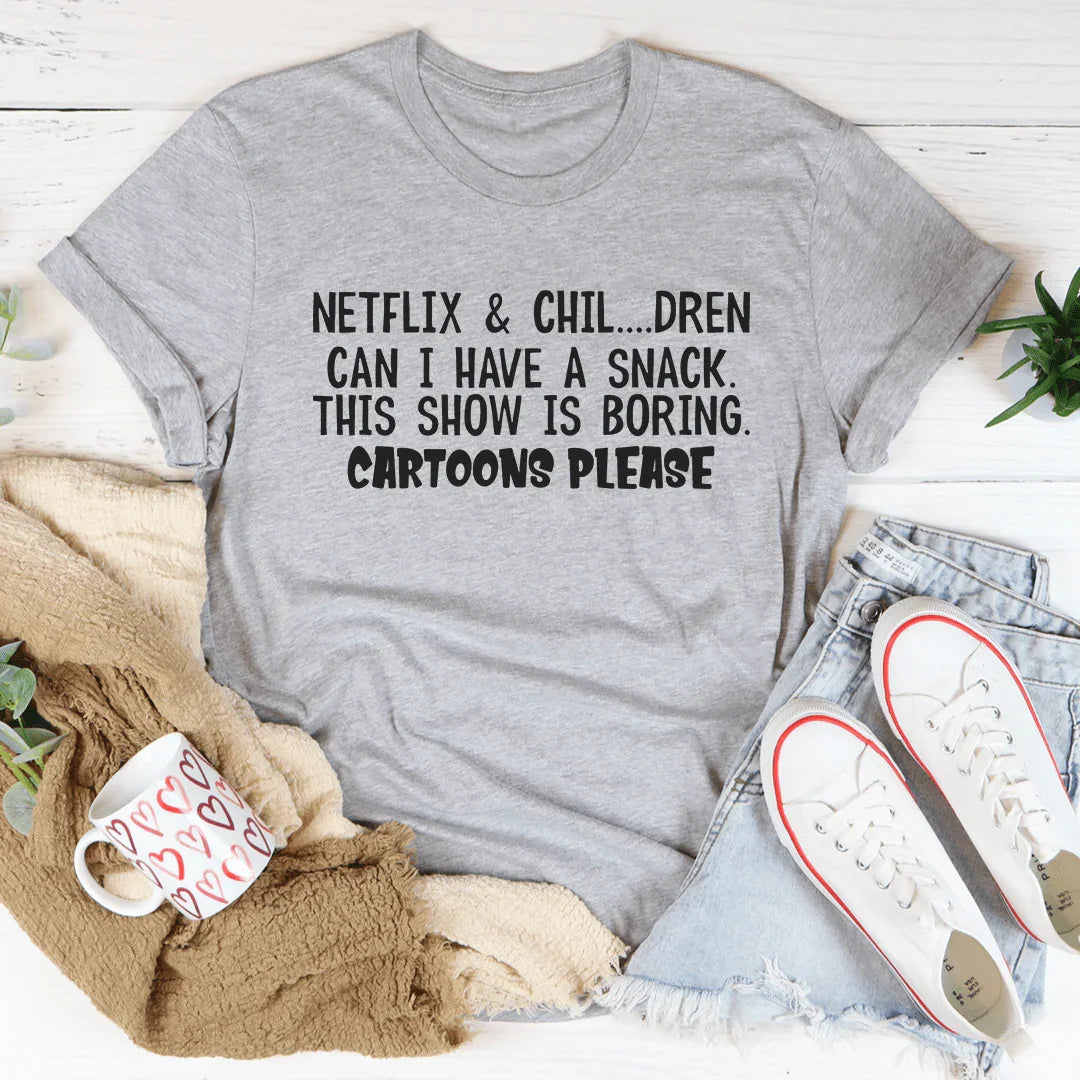 Cartoons Please Tee - WonderingCloth