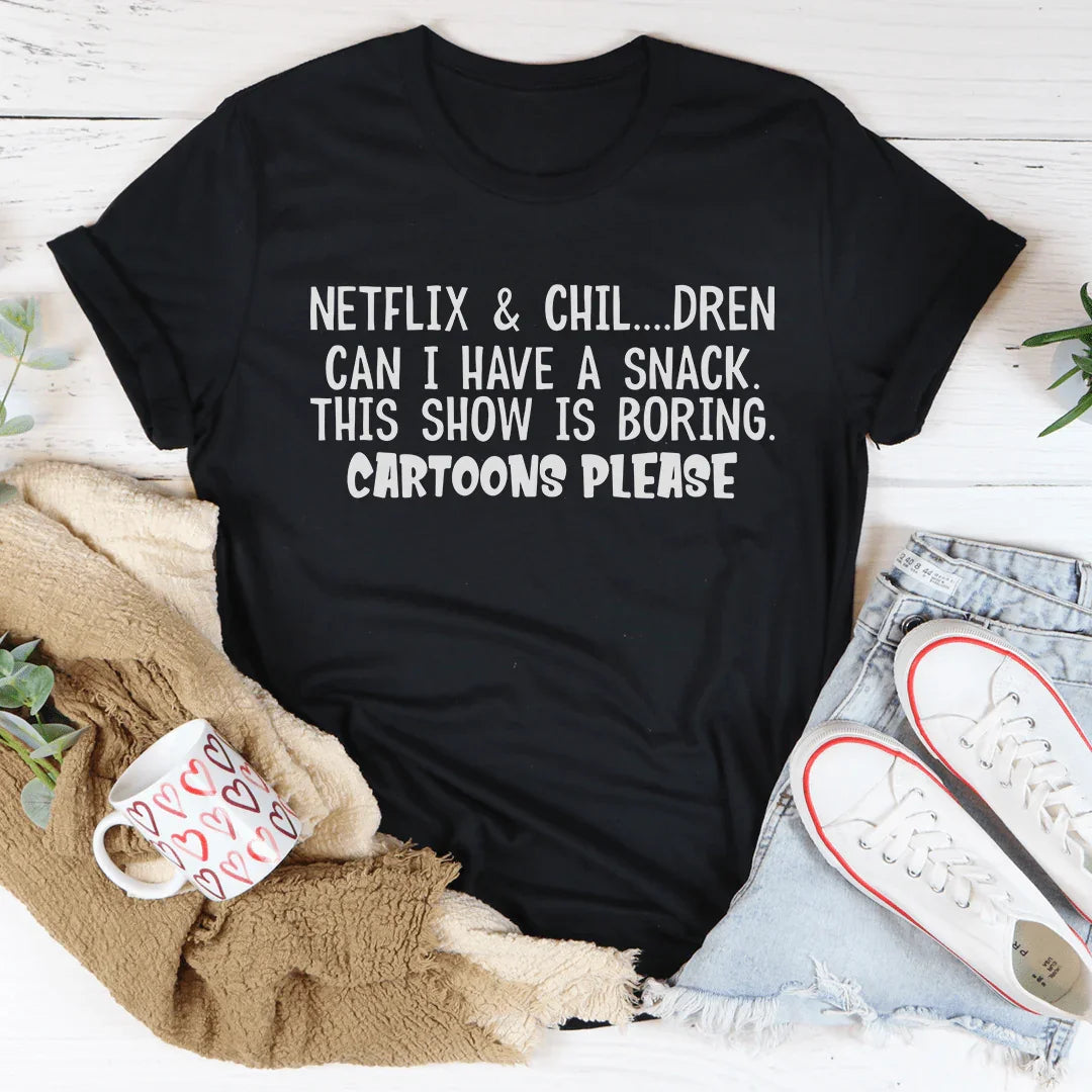Cartoons Please Tee - WonderingCloth