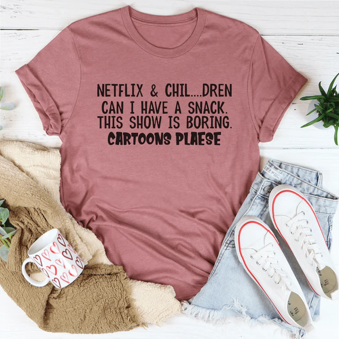Cartoons Please Tee - WonderingCloth
