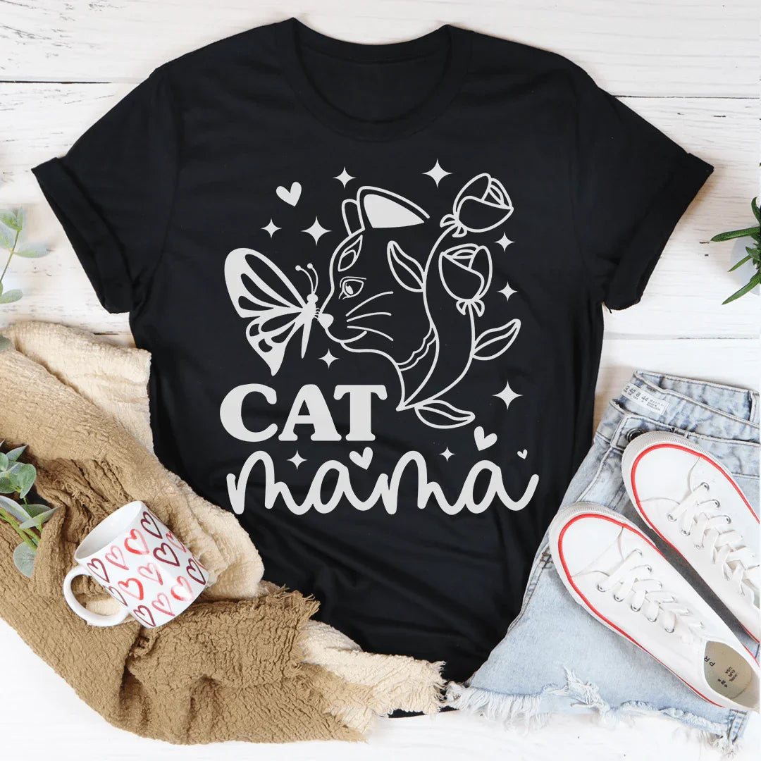 Cat Mama Tee - WonderingCloth