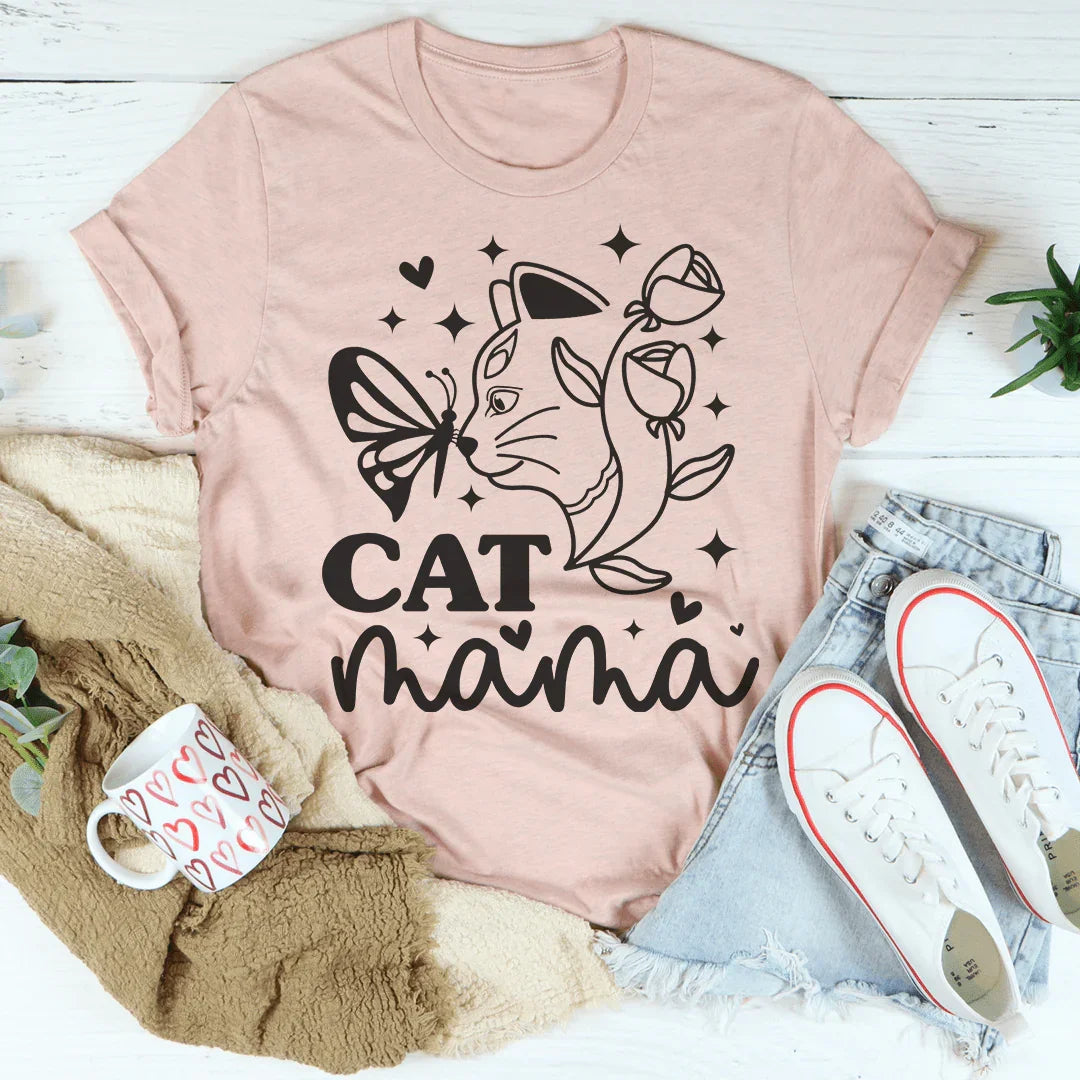 Cat Mama Tee - WonderingCloth