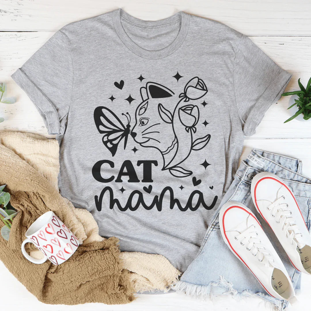 Cat Mama Tee - WonderingCloth