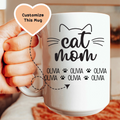 Cat Mom Custom Mug - WonderingCloth