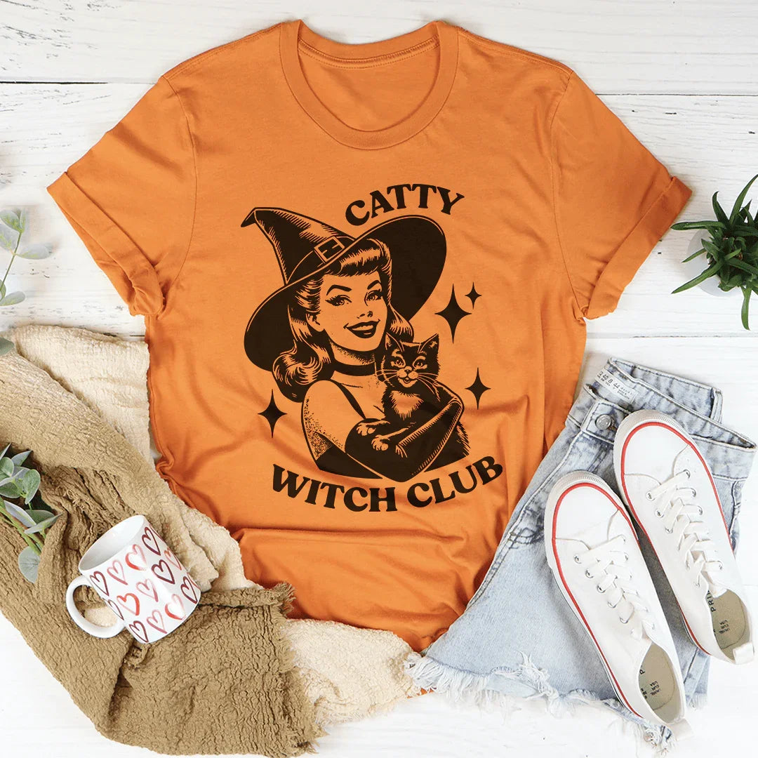 Catty witch club Tee - WonderingCloth
