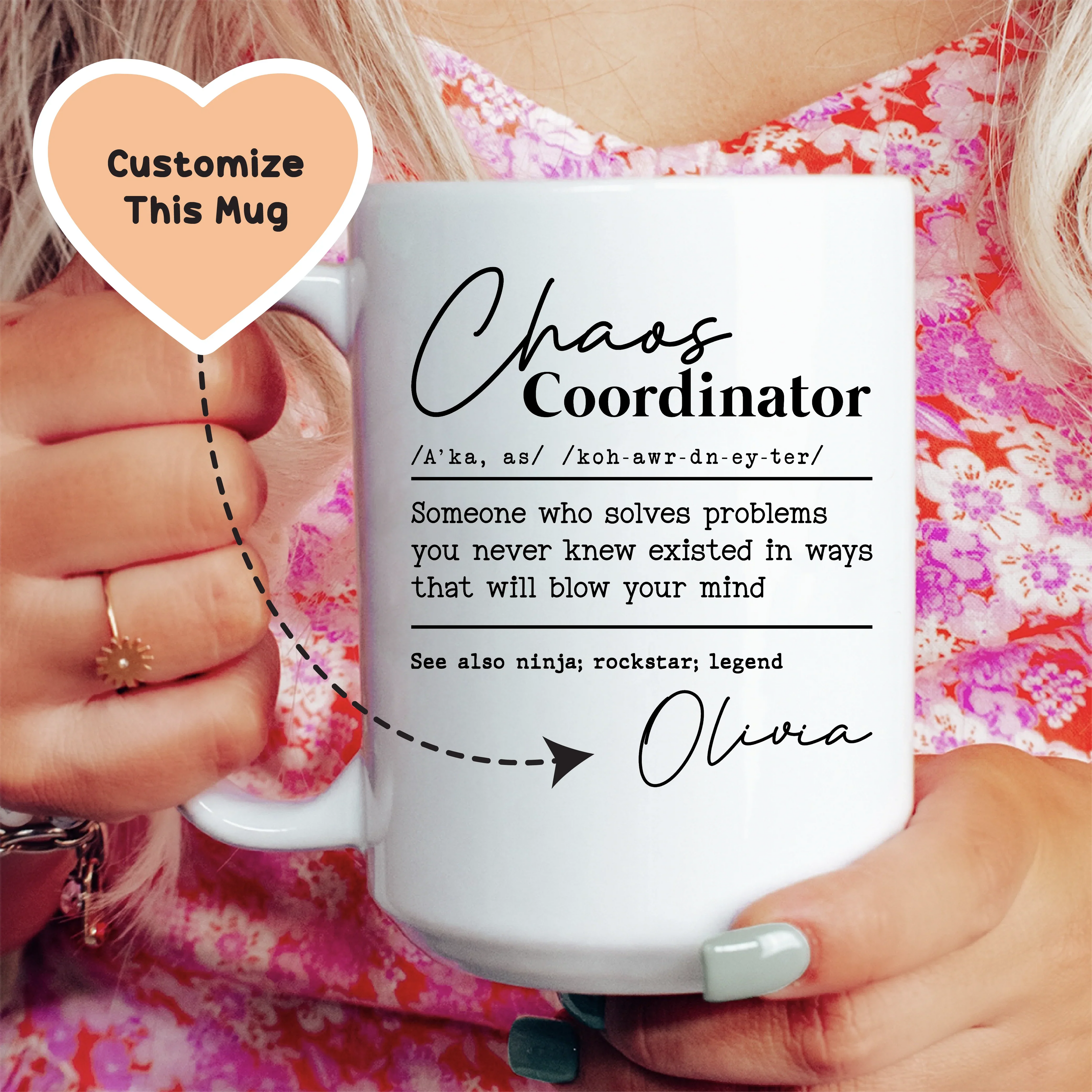Chaos Coordinator Custom Mug - WonderingCloth