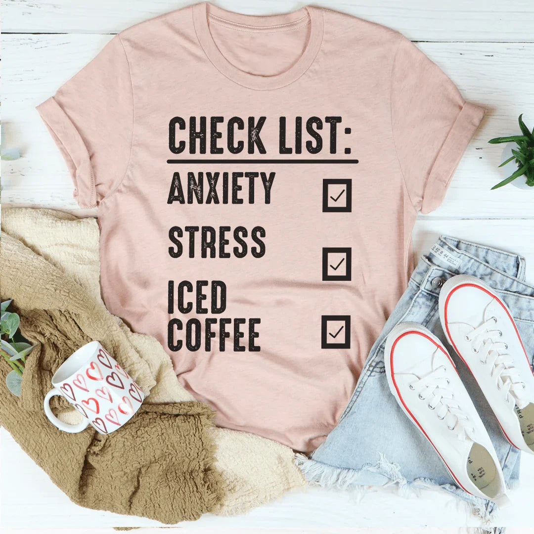 Check List Tee - WonderingCloth