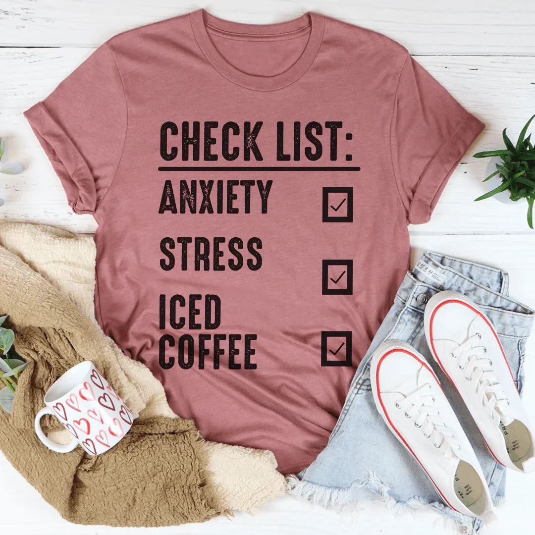 Check List Tee - WonderingCloth
