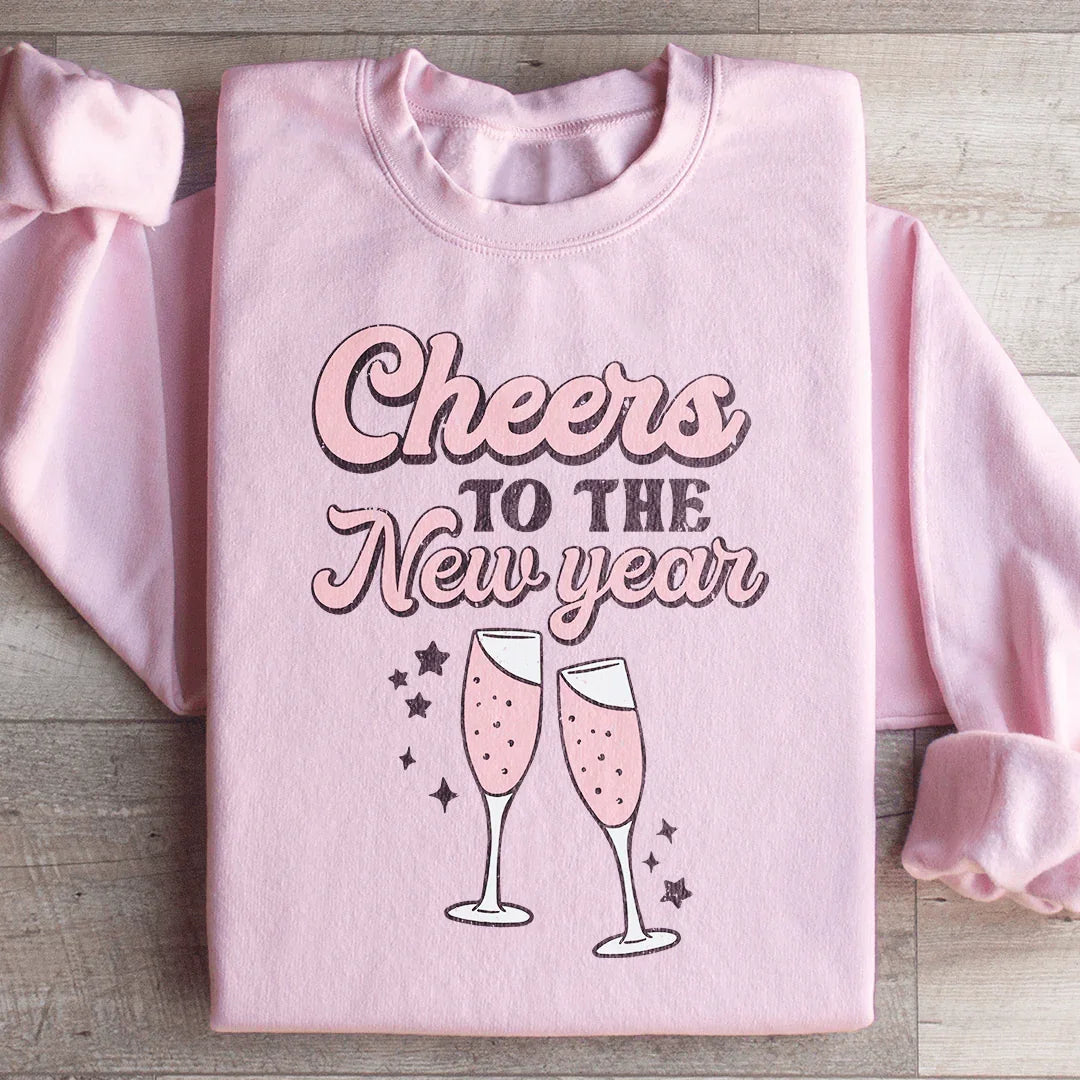 Cheers To The New Year Sweatshirt - WonderingCloth