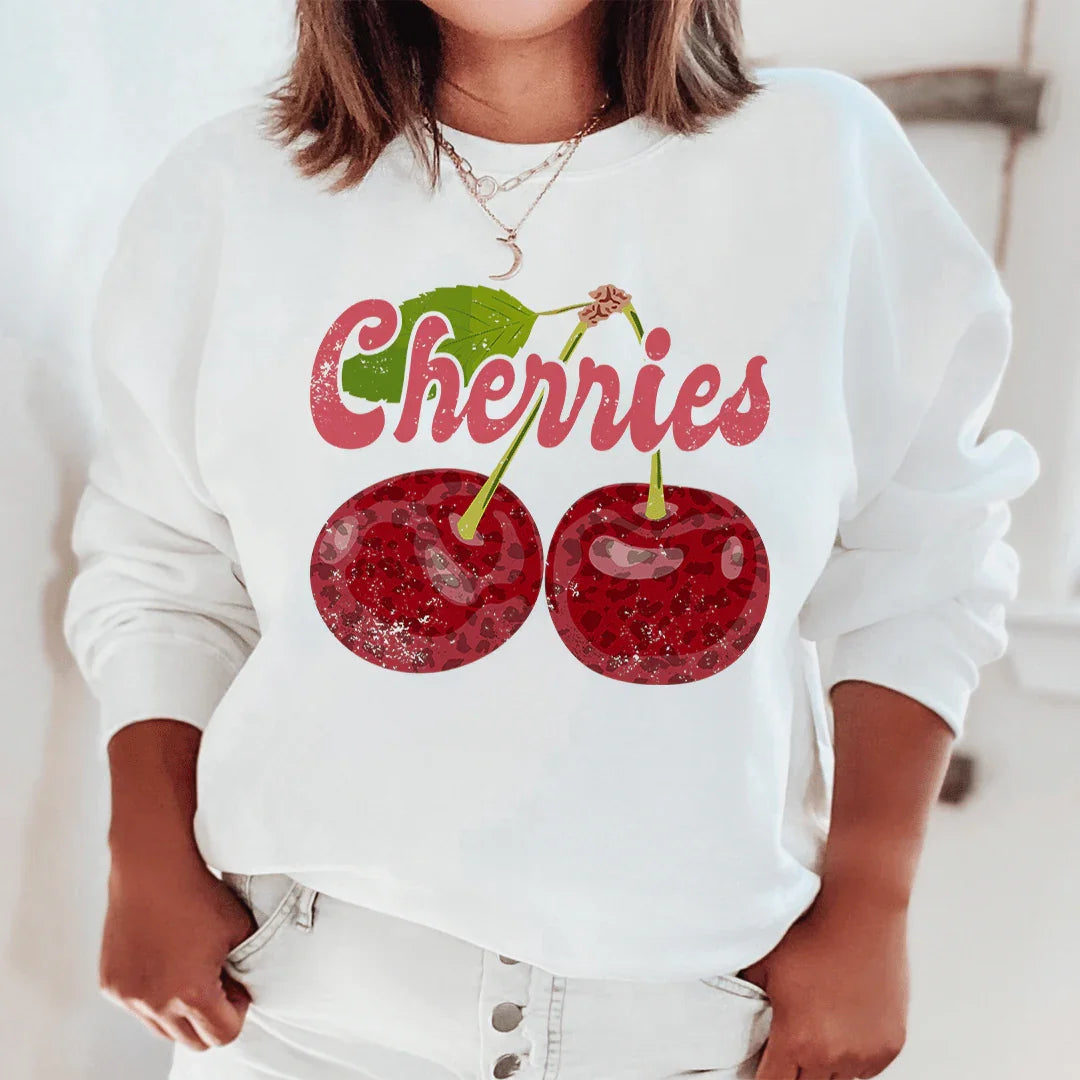 Cherries Sweatshirt - WonderingCloth