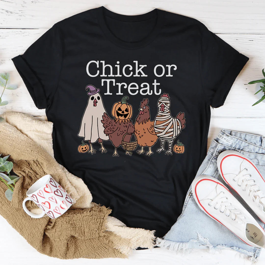 Chick or Treat Tee - WonderingCloth