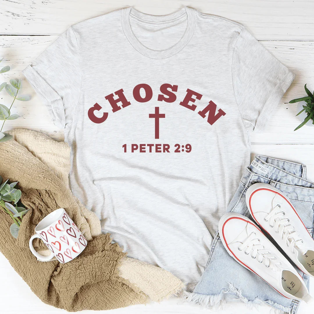 Chosen 1 Peter 2:9 Tee - WonderingCloth