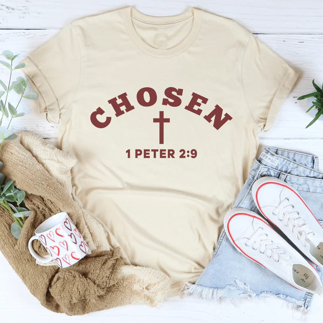 Chosen 1 Peter 2:9 Tee - WonderingCloth