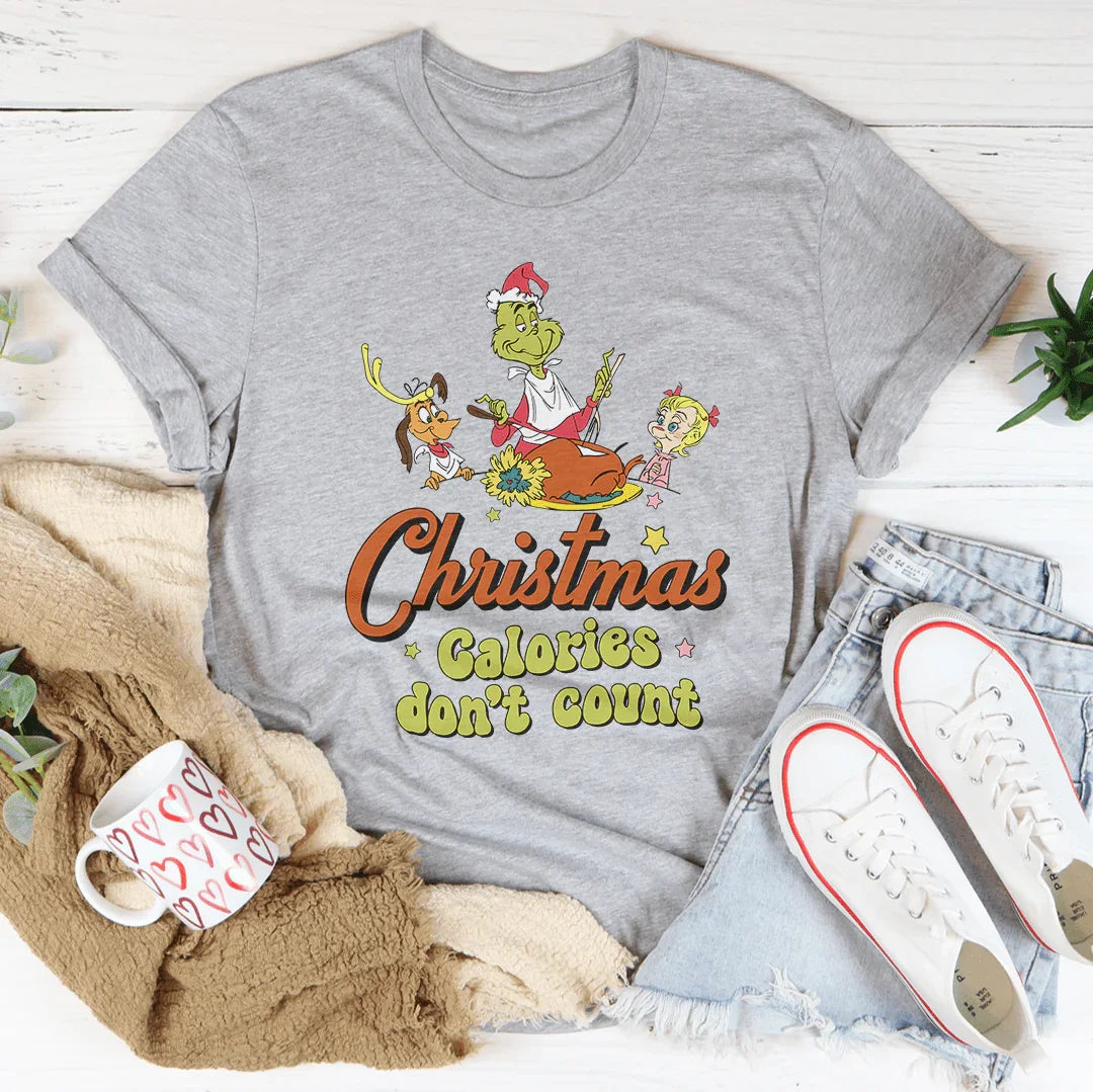 Christmas Calories Don't Count Tee - WonderingCloth