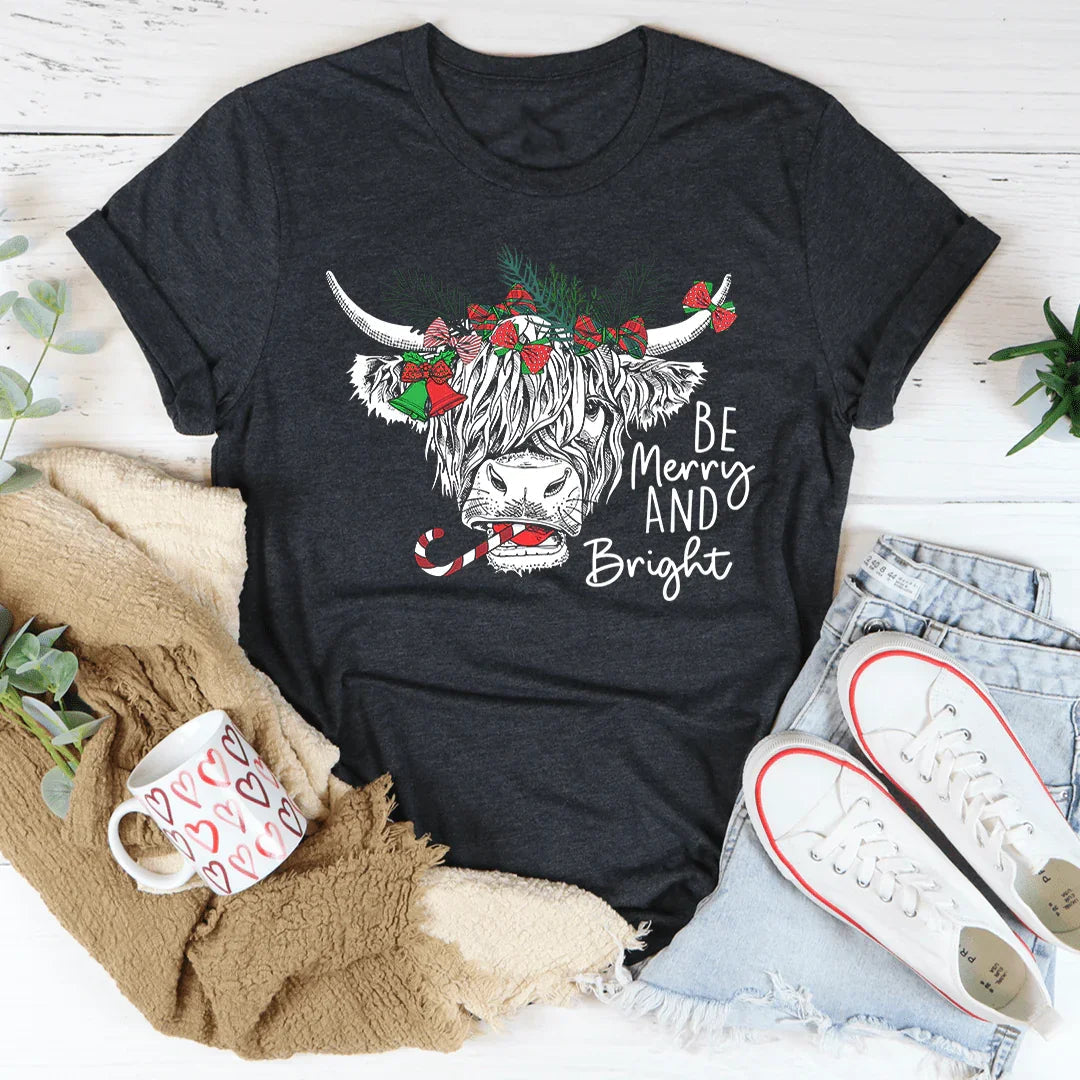 Christmas Cow Tee - WonderingCloth