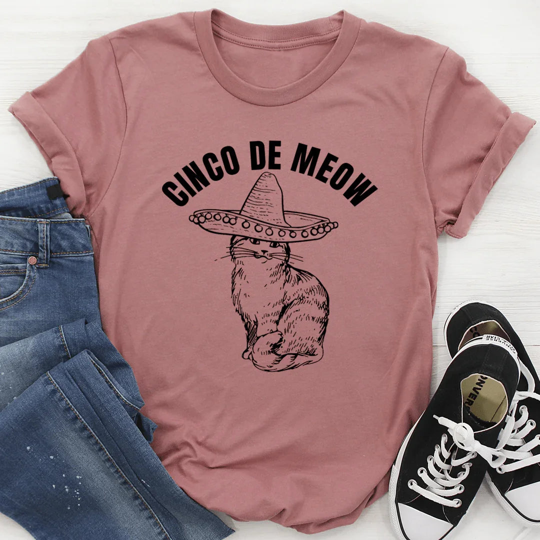 Cinco De Meow Tee - WonderingCloth