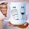 Coffee & Wine Ceramic Mug 15 oz - WonderingCloth