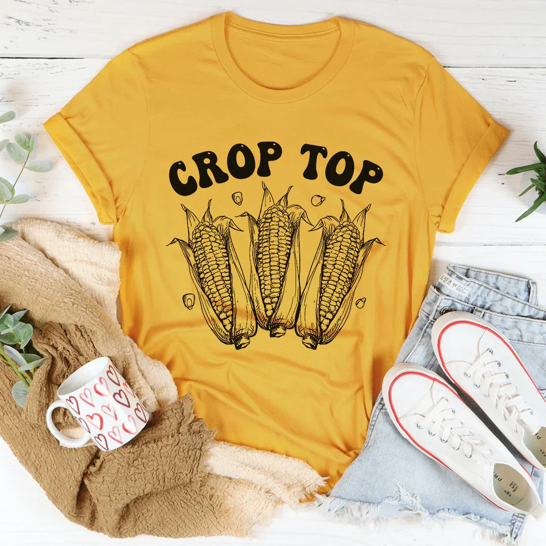 Corn Crop Top Tee - WonderingCloth