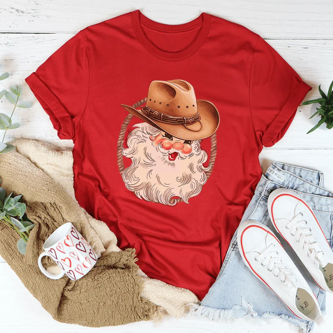 Cowboy Santa Tee - WonderingCloth