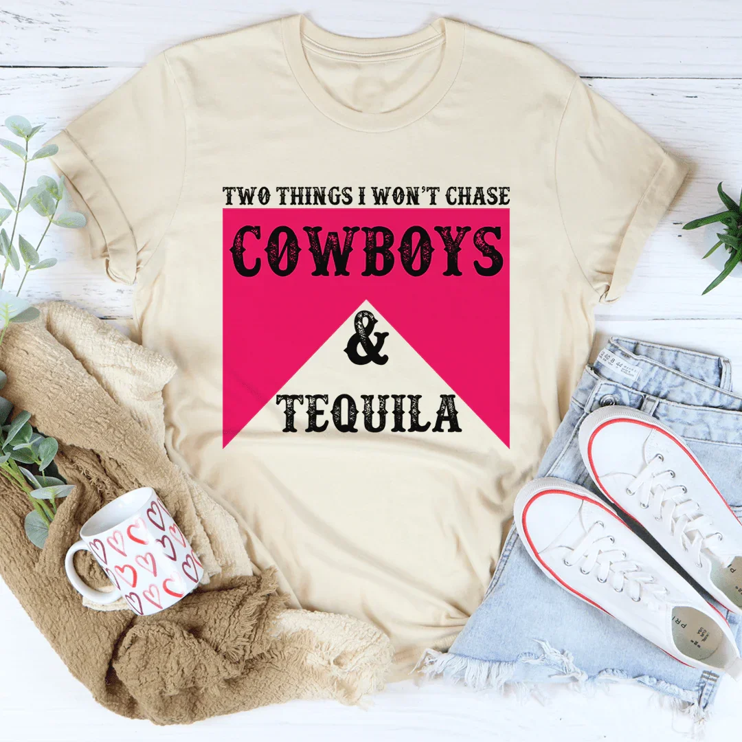 Cowboys & Tequila Tee - WonderingCloth