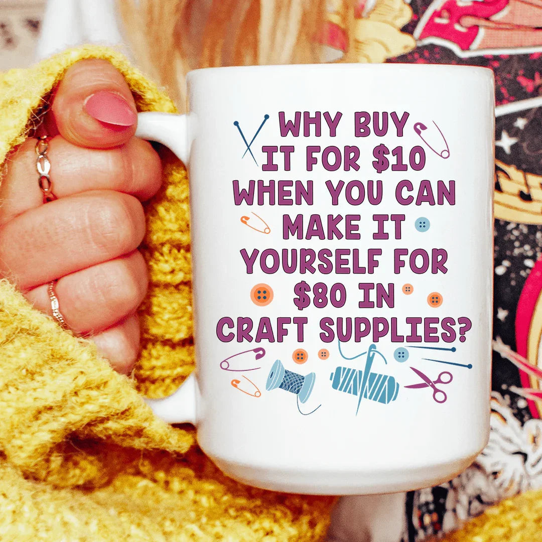 Crafty Girl Ceramic Mug 15 oz - WonderingCloth