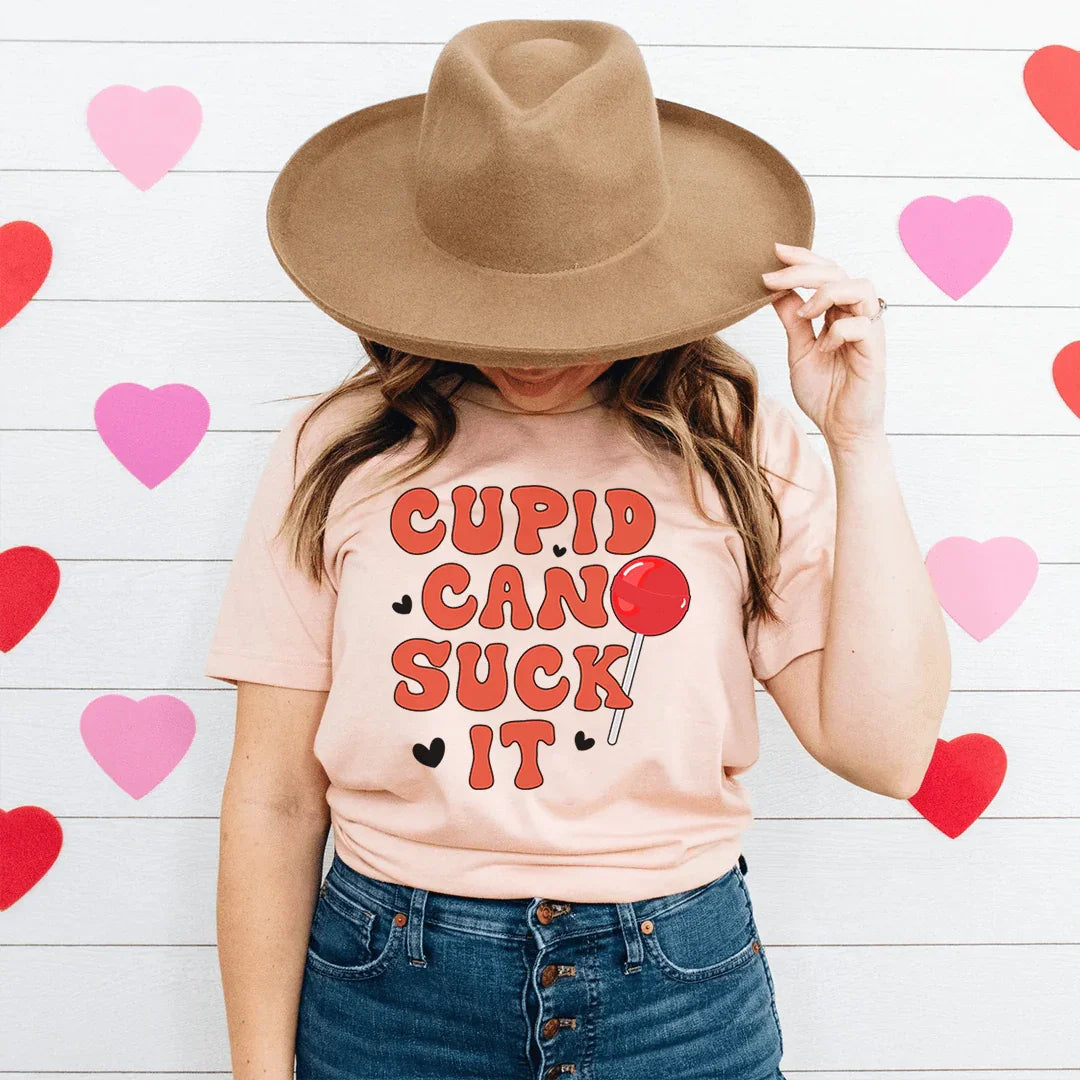 Cupid Can Suck It Tee - WonderingCloth