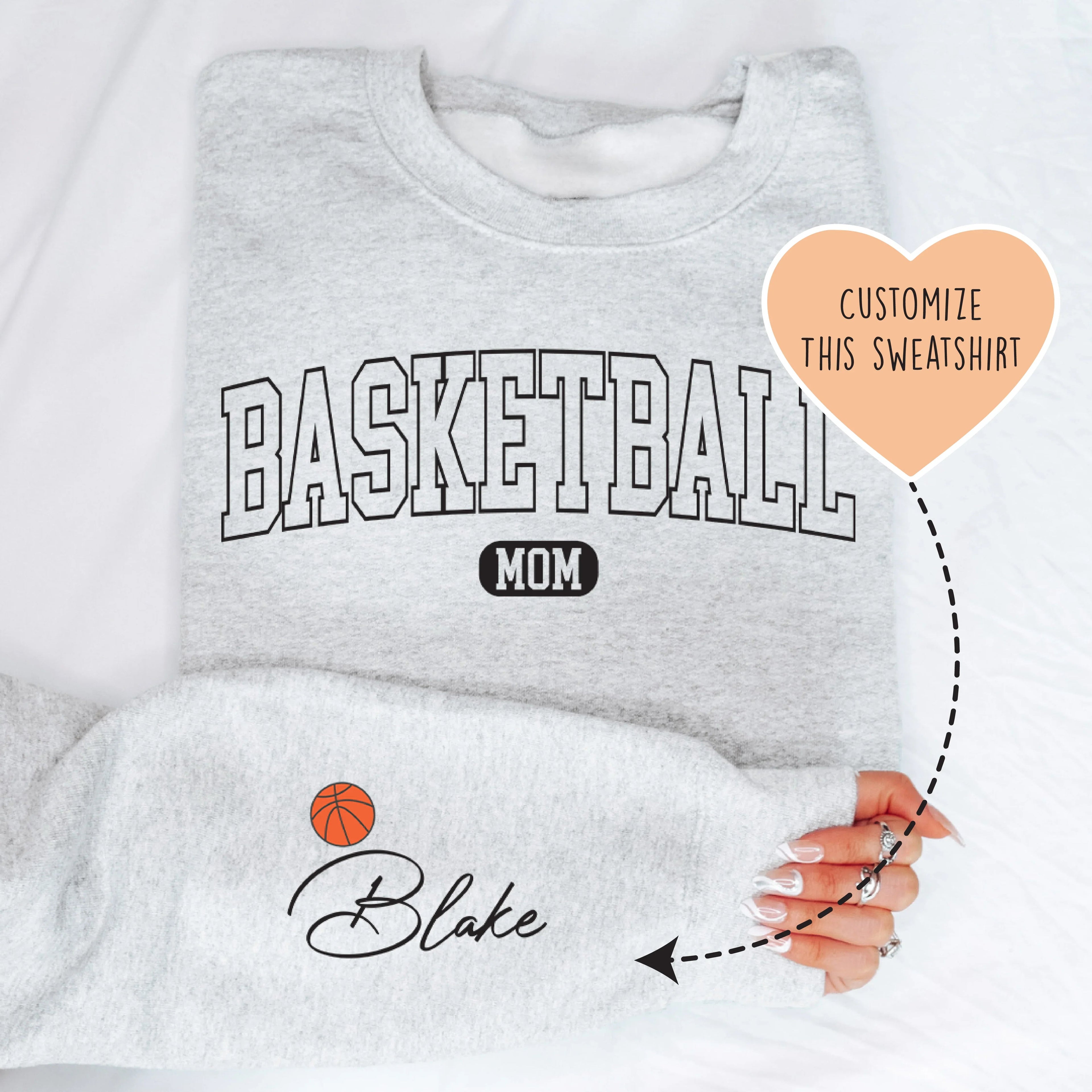 Custom Basketball Mom Sweatshirt - WonderingCloth
