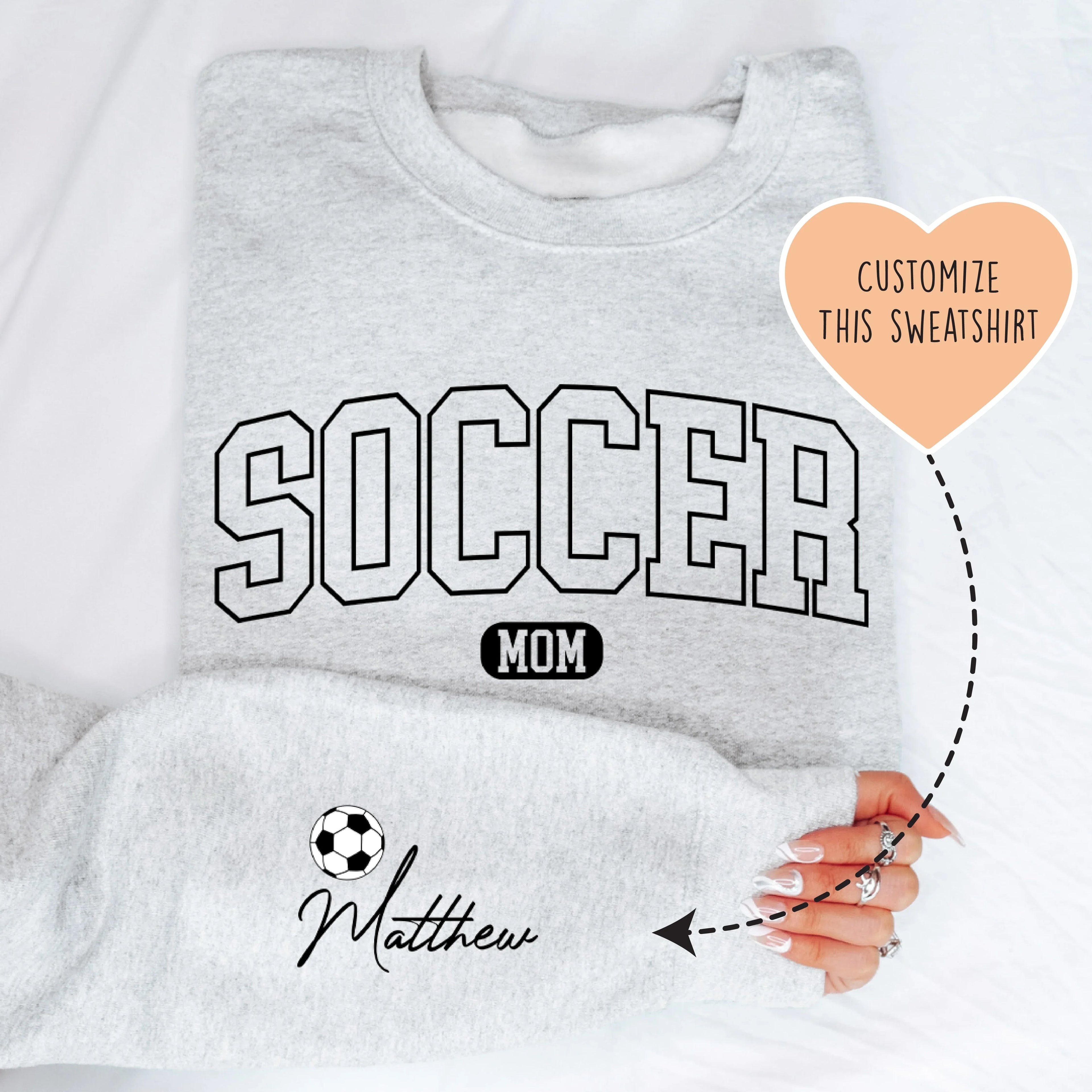 Custom Soccer Mom Sweatshirt - WonderingCloth