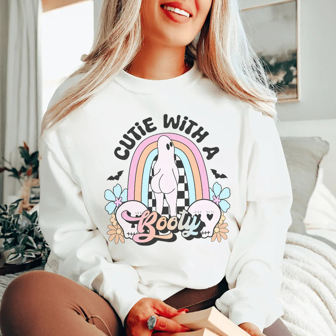 Cutie With A Booty Sweatshirt - WonderingCloth