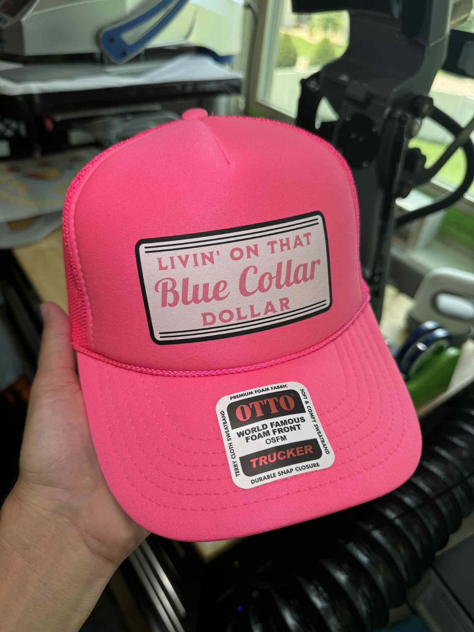 Blue Collar Dollar Trucker Hat
