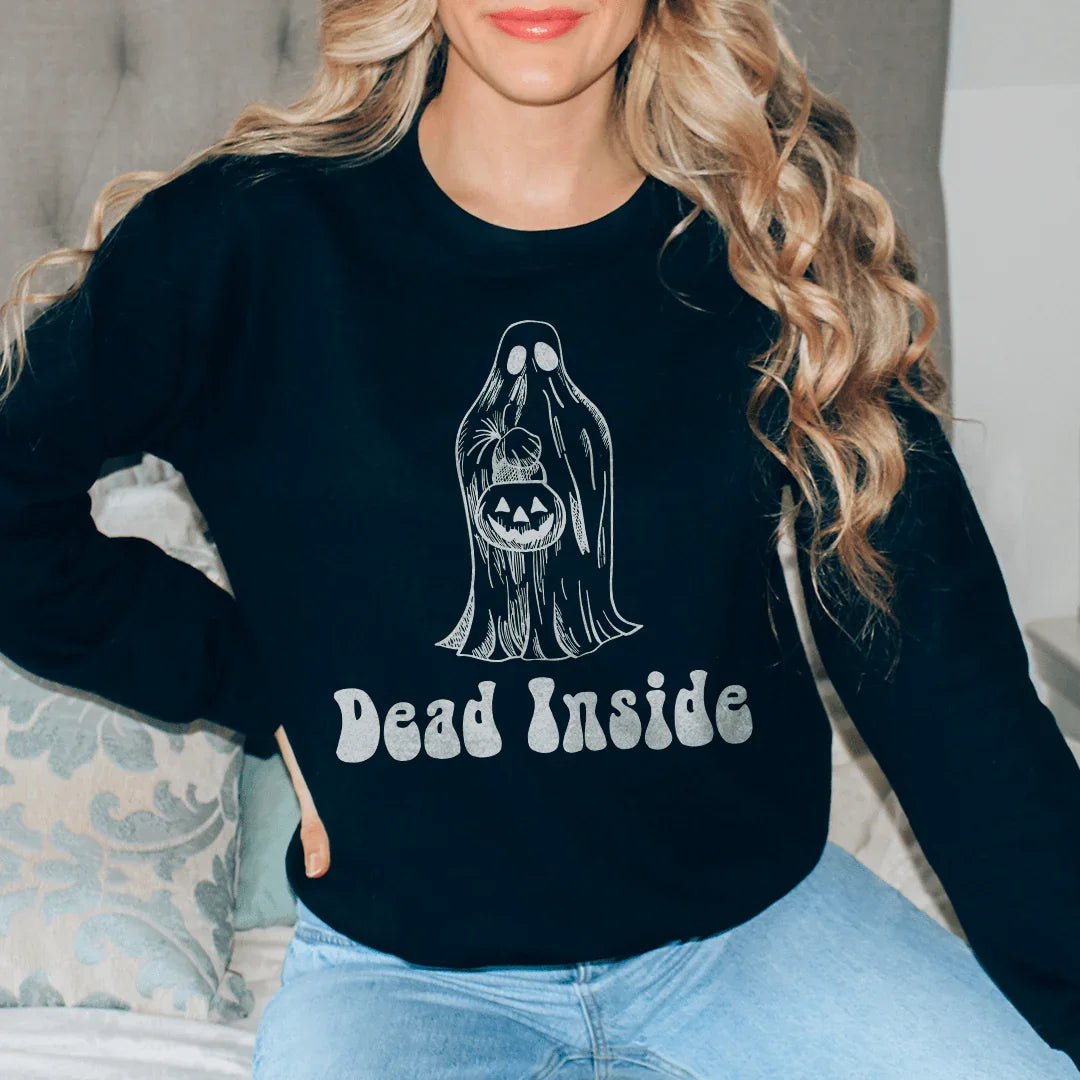 Dead Inside Sweatshirt - WonderingCloth