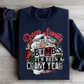 Dear Santa Sorry For All The F Bombs Sweatshirt - WonderingCloth