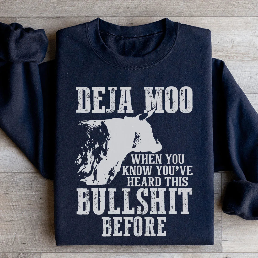Deja Moo Sweatshirt - WonderingCloth